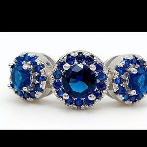 Blue Sapphire Ring Sz 8